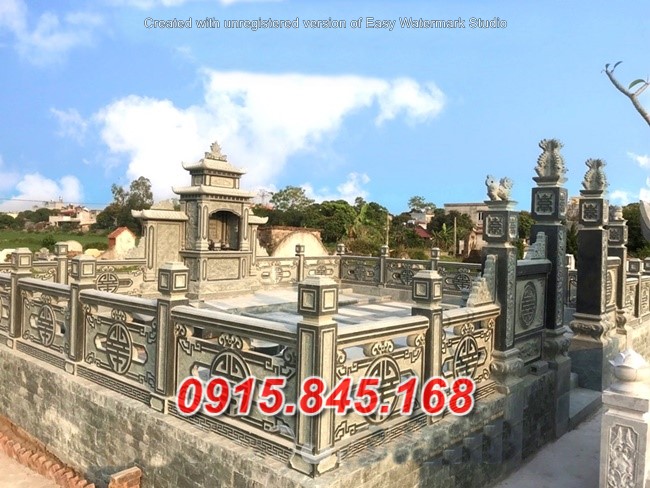 9037 lăng mộ giữ tro hài cốt bằng đá đẹp bán tại ninh bình
