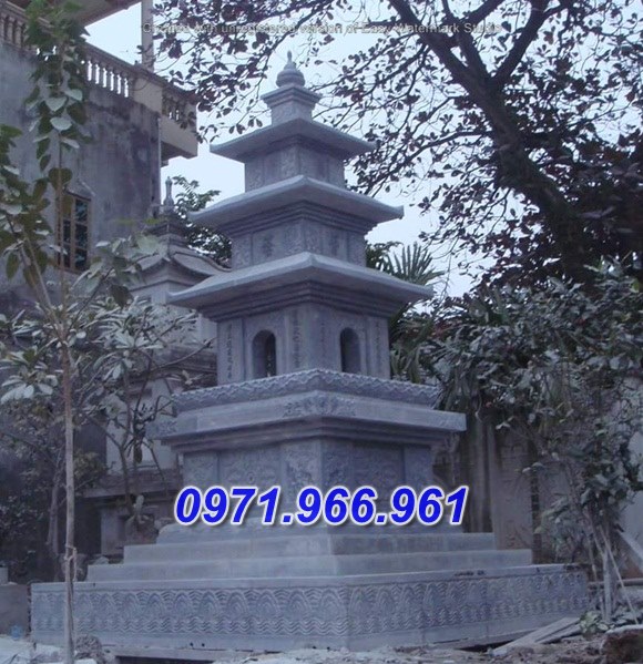 bắc giang > 009 mẫu tháp mộ đá nguyên khối bán