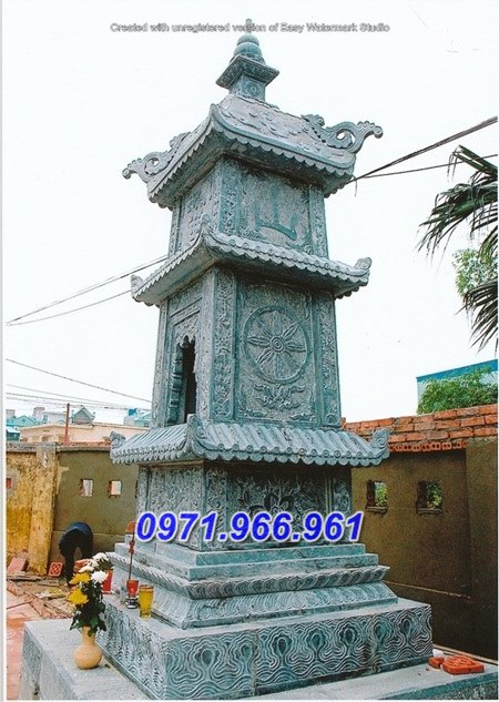 bắc giang > 009 mẫu tháp mộ đá nguyên khối bán