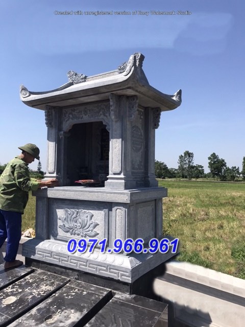 bắc giang > 009 mẫu tháp mộ đá nguyên khối bán