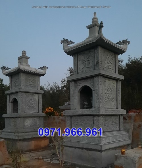 bắc giang > 009 mẫu tháp mộ đá nguyên khối bán