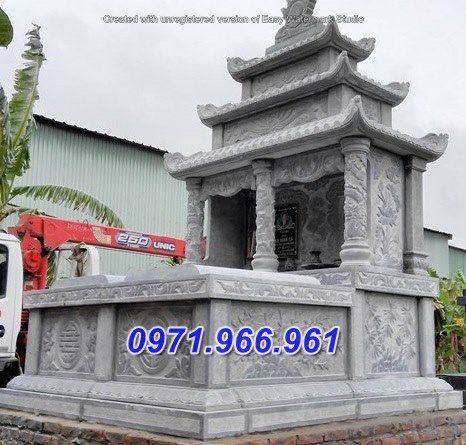 mẫu mộ đôi song thân đá đẹp bán gia lai + 316