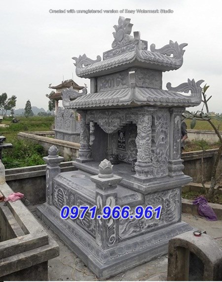 mẫu mộ đôi song thân đá đẹp bán gia lai + 316