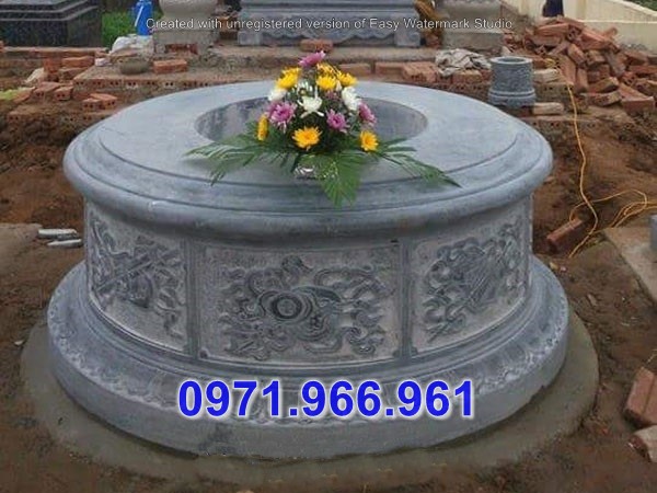 mộ tròn bằng đá đẹp bán bình thuận + 234