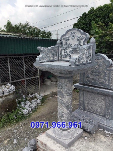 cây hương thờ thần linh đá đẹp bán hải dương + 349