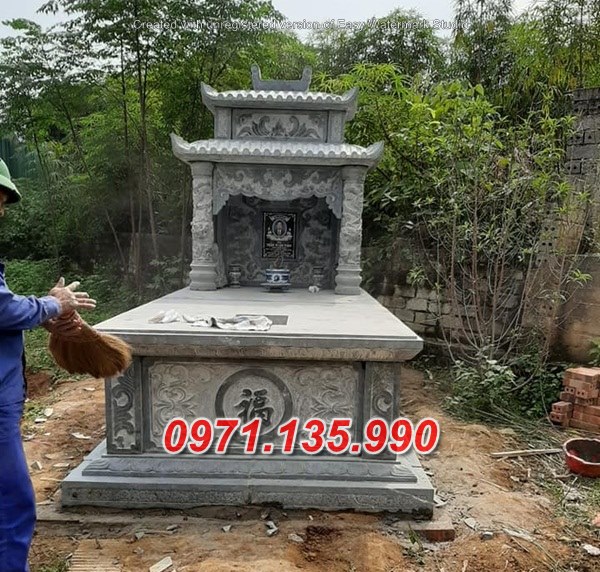 262+ mẫu mộ đá hiên đại hai mái tại tuyên quang