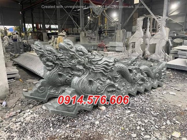 10091 Rồng nhà thờ họ bằng đá đẹp bánHà Nam