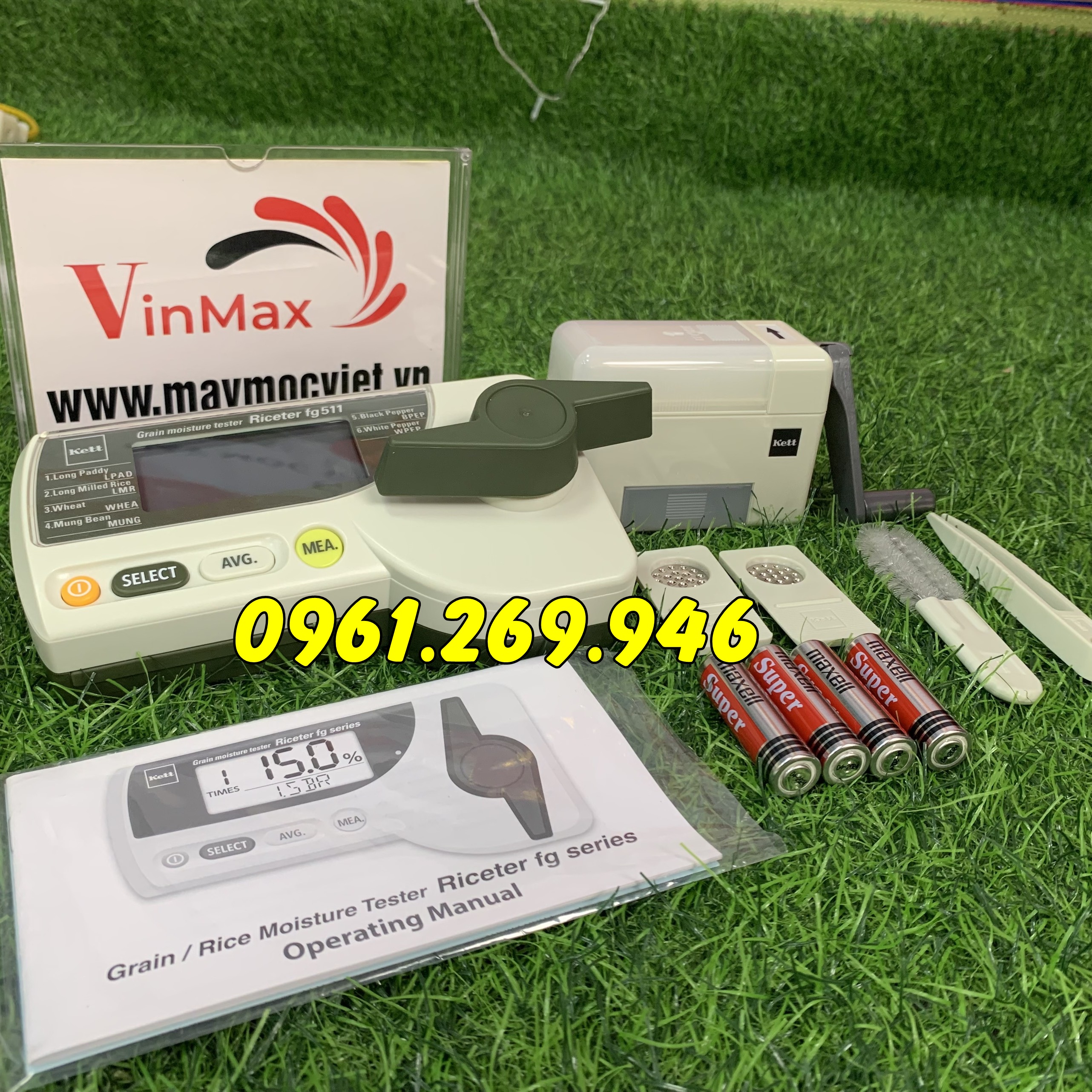 Máy đo độ ẩm nông sản lúa gạo Kett FG511