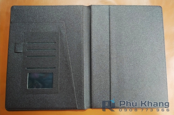 Xưởng sản xuất bìa còng a4, may bìa da kẹp hồ sơ công ty