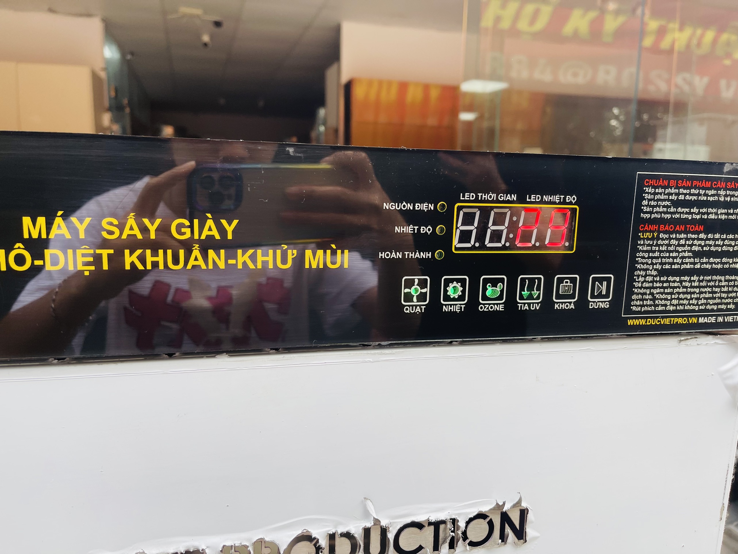 Máy sấy diệt khuẩn giày dép dạng thanh treo 8 đôi MSG8D-EX