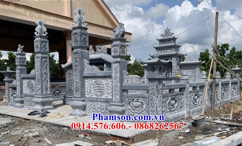 10166 lan can nhà thờ họ bằng đá đẹp kon tum