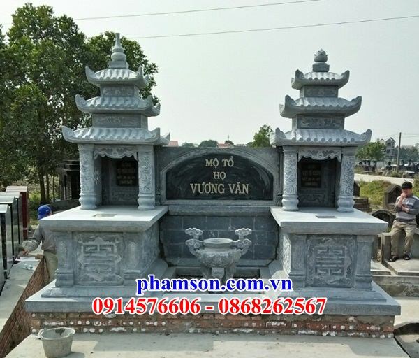 10208  mộ ba mái bằng đá cao cấp đẹp kon tum