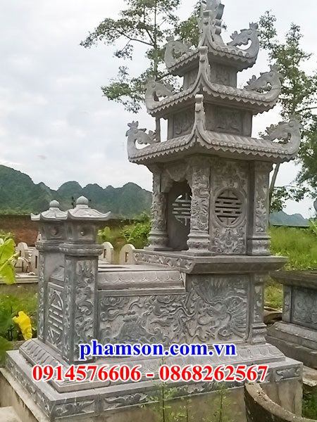 10208  mộ ba mái bằng đá cao cấp đẹp kon tum