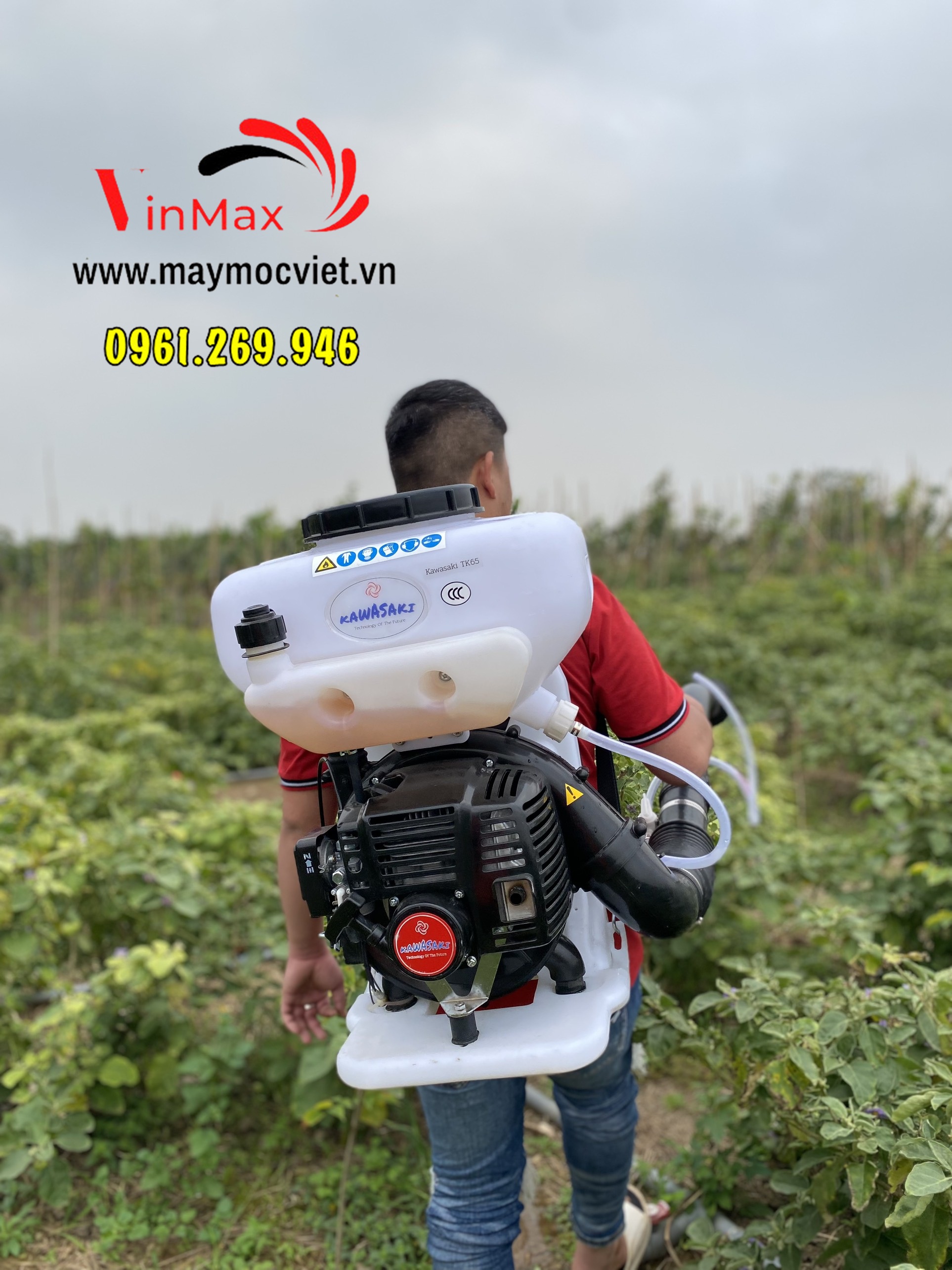 Máy phun khử khuẩn Kawasaki TK65 đa chức năng