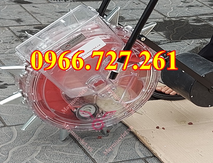 Máy gieo hạt ngô đậu lạc đẩy tay 989 12 răng