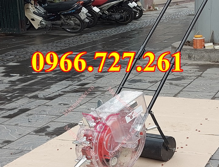 Máy gieo hạt ngô đậu lạc đẩy tay 989 12 răng