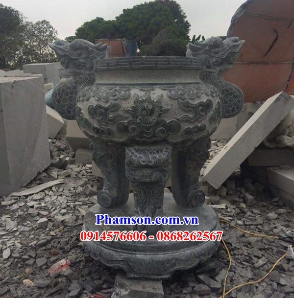 10335 lư hương đình chùa bằng đá tại đồng nai