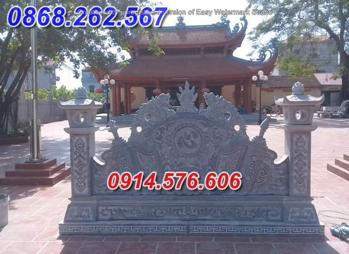 10373 bình phong bằng đá lăng mộ bán tây ninh