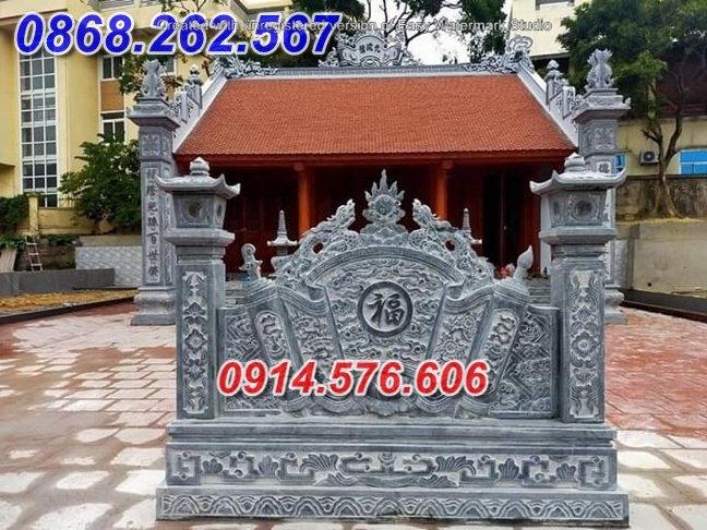 10373 bình phong bằng đá lăng mộ bán tây ninh