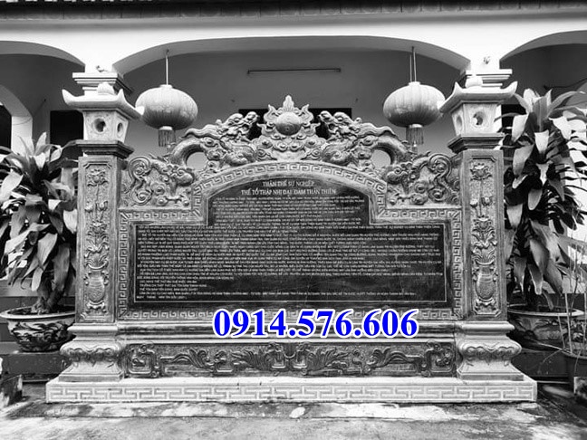 10440 mẫu chấn phong bằng đá đẹp cao cấp cuốn thư 