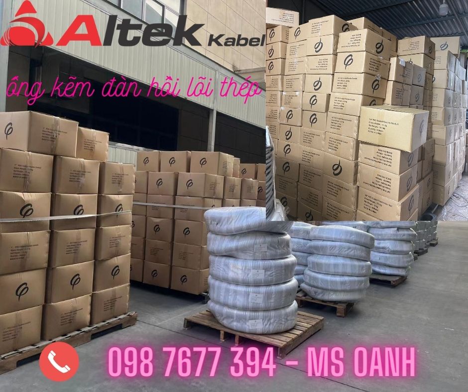 ống ruột gà lõi thép bọc nhựa pvc d25, ống ruột gà lõi thép