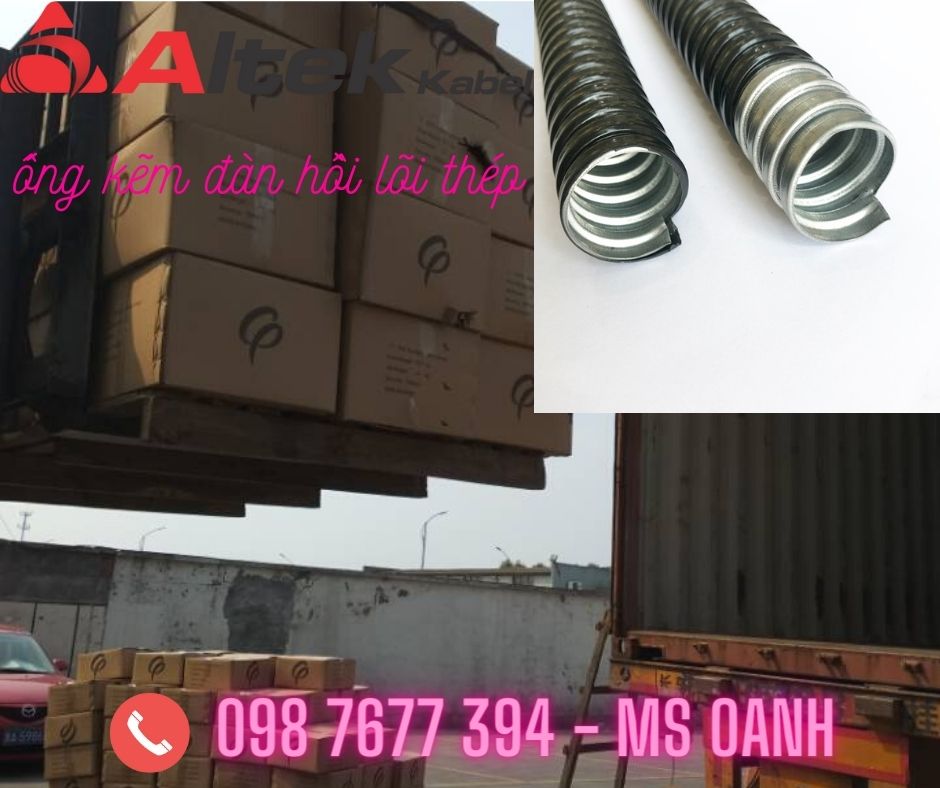 ống ruột gà lõi thép bọc nhựa pvc d25, ống ruột gà lõi thép