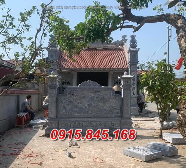 11471 Đắk lắk mẫu bức bình phong bằng đá đình chùa đẹp