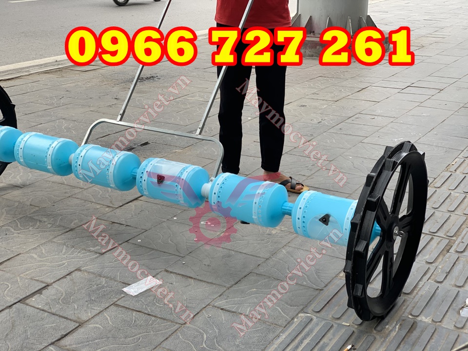 Máy gieo sạ lúa kéo tay 6 trống thẳng hàng giá rẻ tại Hà Nam