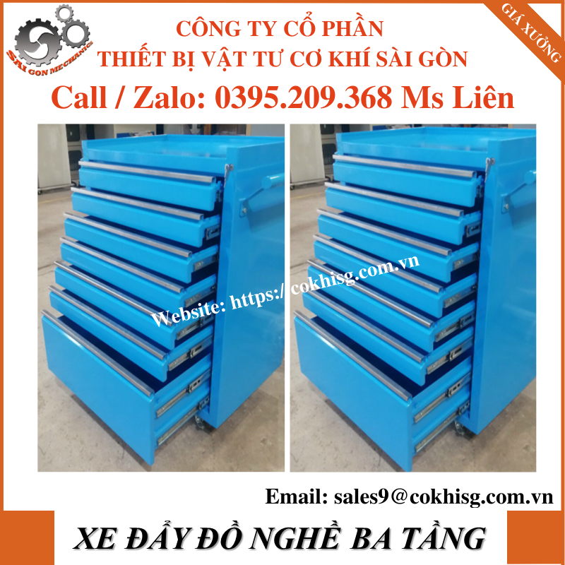 Xe đẩy dụng cụ đồ nghề - Ms Liên CKSG(0395 209 368)
