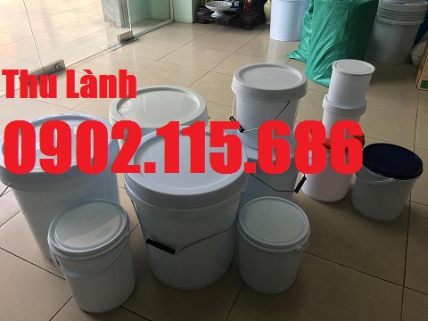Xô nhựa 18 lít, thùng nhựa 18 lít, xô sơn 18 lít
