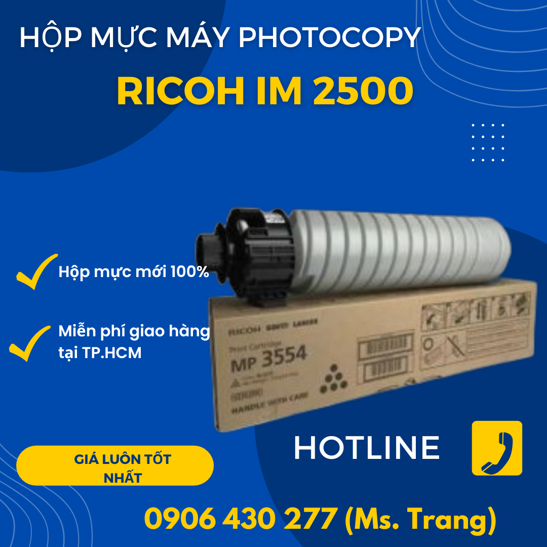 mực máy photocopy ricoh im 2500 chính hãng giá rẻ