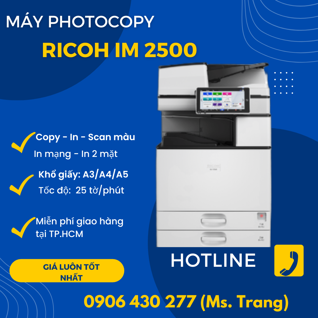 mực máy photocopy ricoh im 2500 chính hãng giá rẻ