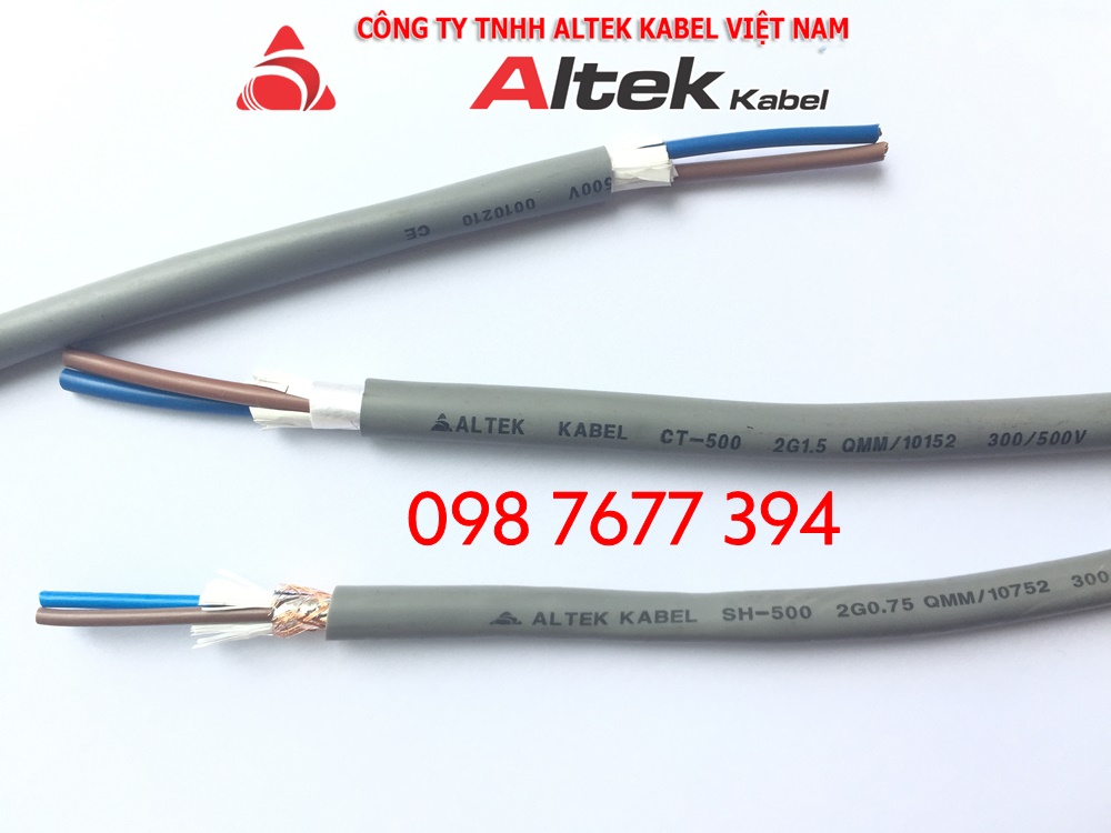 cáp điều khiển rvv 2x0.5, cáp điều khiển dvv 2x0.5