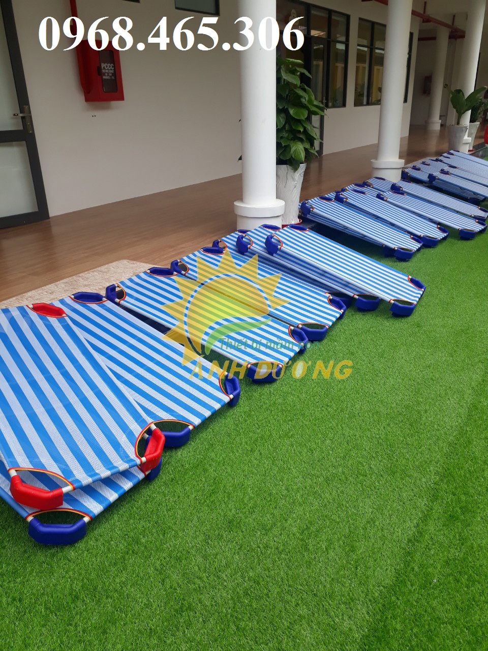 Giường lưới dành cho bé mầm non giá rẻ dài 1m2