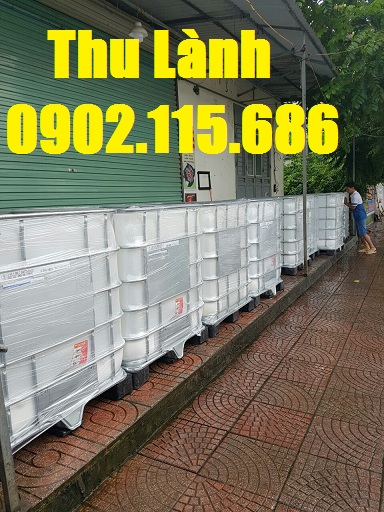 Bôn, Tanhk nhựa 1000 lít có khung sắt 1186x1000x1200 mm