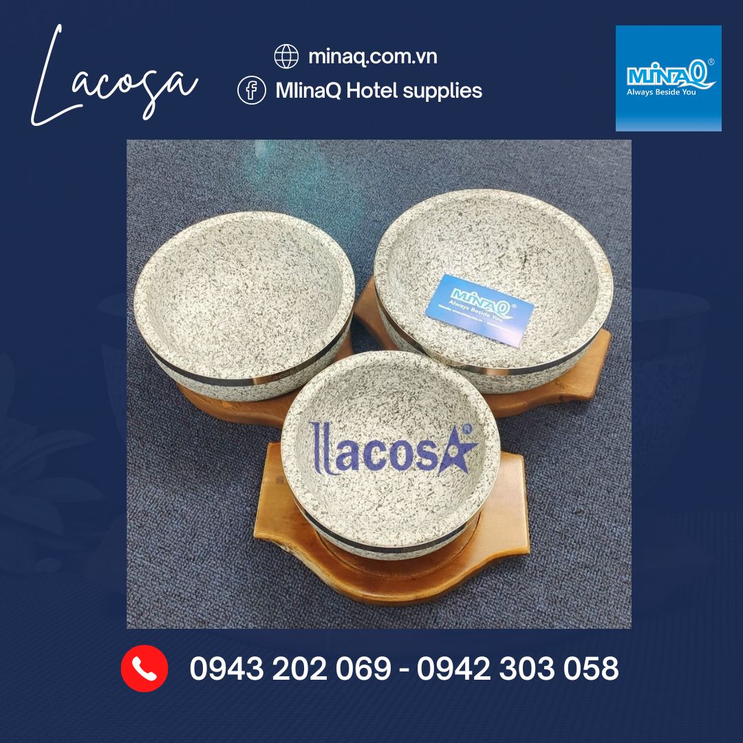 Tô đá giữ nhiệt Hàn Quốc chính hãng Lacosa 3 kích cỡ