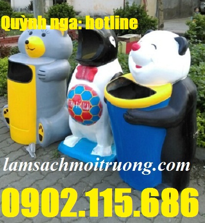 Thùng rác nắp lật, thùng rác chia ngăn, thùng rác các hình thù