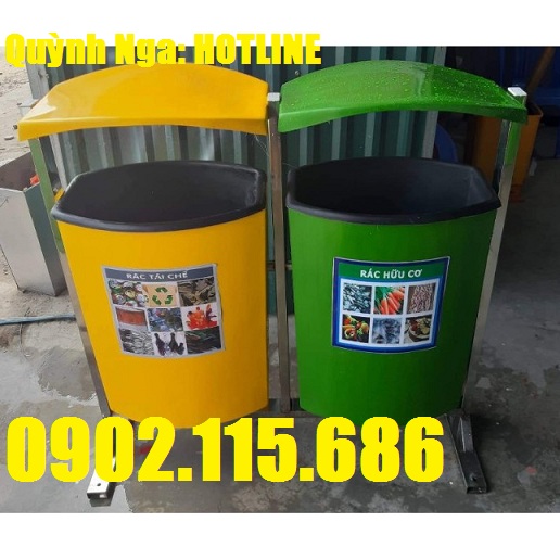 Thùng rác nắp lật, thùng rác chia ngăn, thùng rác các hình thù