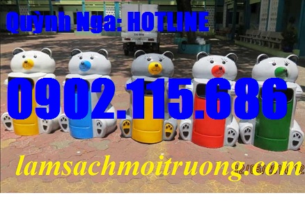 Thùng rác nắp lật, thùng rác chia ngăn, thùng rác các hình thù