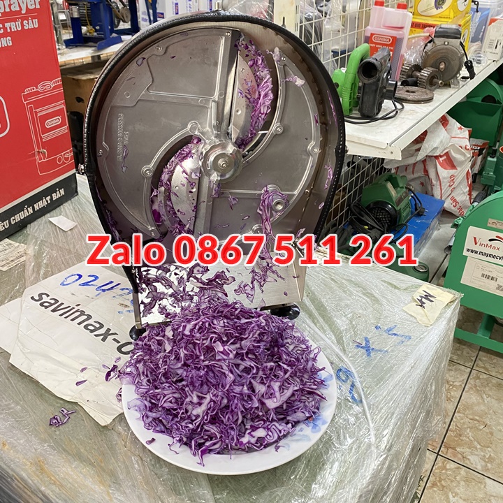 Máy thái lát rau củ quả chạy điện năng suất cao