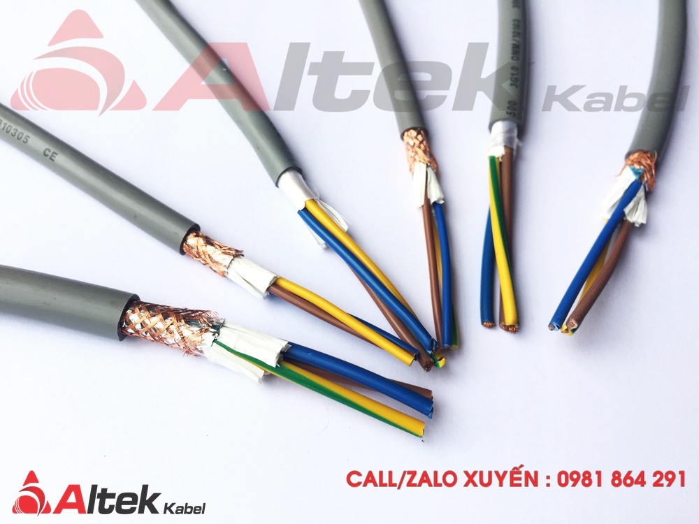 Cáp điều khiển 3 lõi tiết diện 1.5mm2 chống nhiễu Altek Kabel