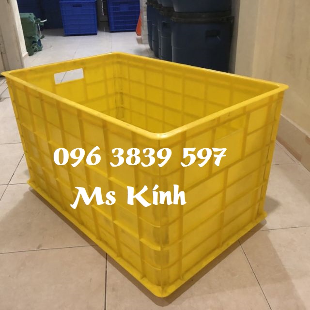 Sóng nhựa bít 5 bánh xe, thùng nhựa chữ nhật đựng hàng - 0963839597
