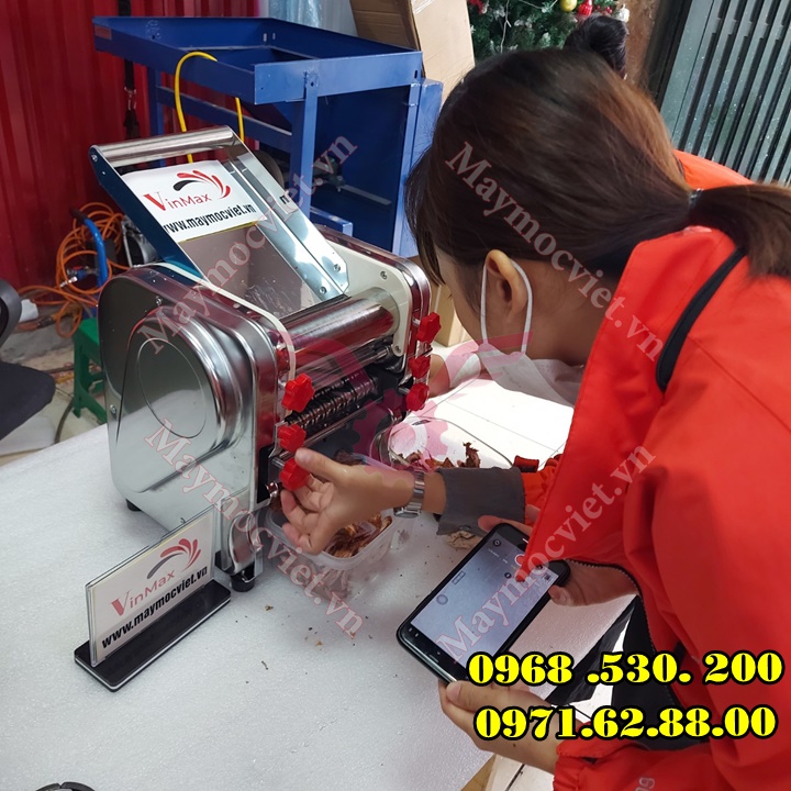 Nơi bán máy cán mực , thịt khô cao cấp chạy điện VMC 370