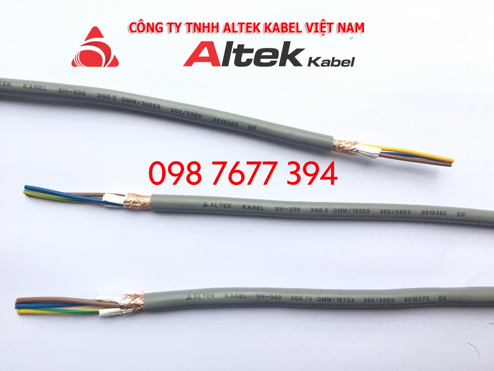 dây chống nhiễu dvv/sb 3x0.5, dvv/sb 3x0.75