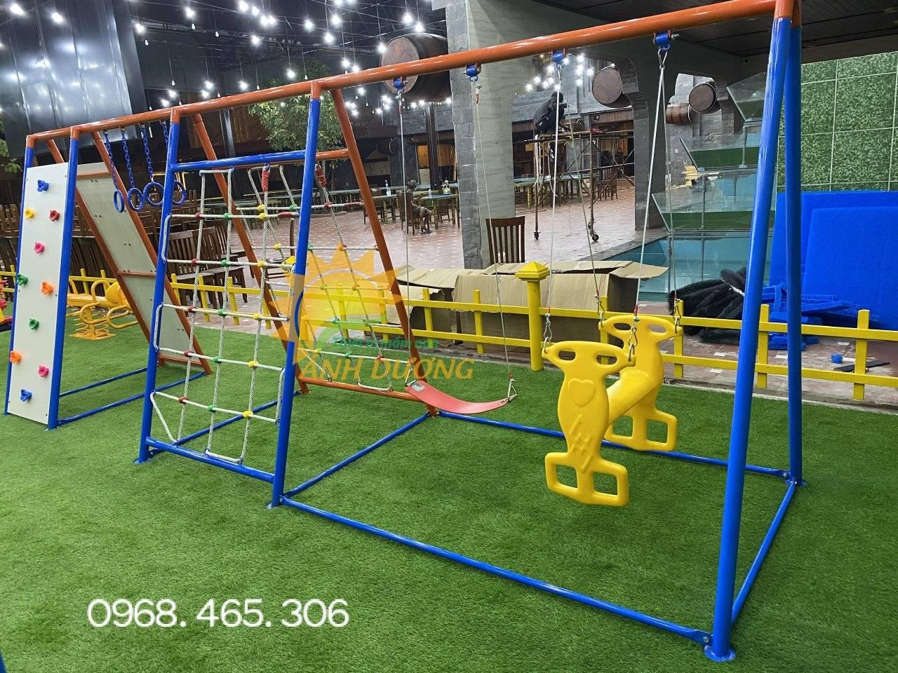 Thang leo cầu trượt liên hoàn dành cho khu vui chơi, công viên trẻ em