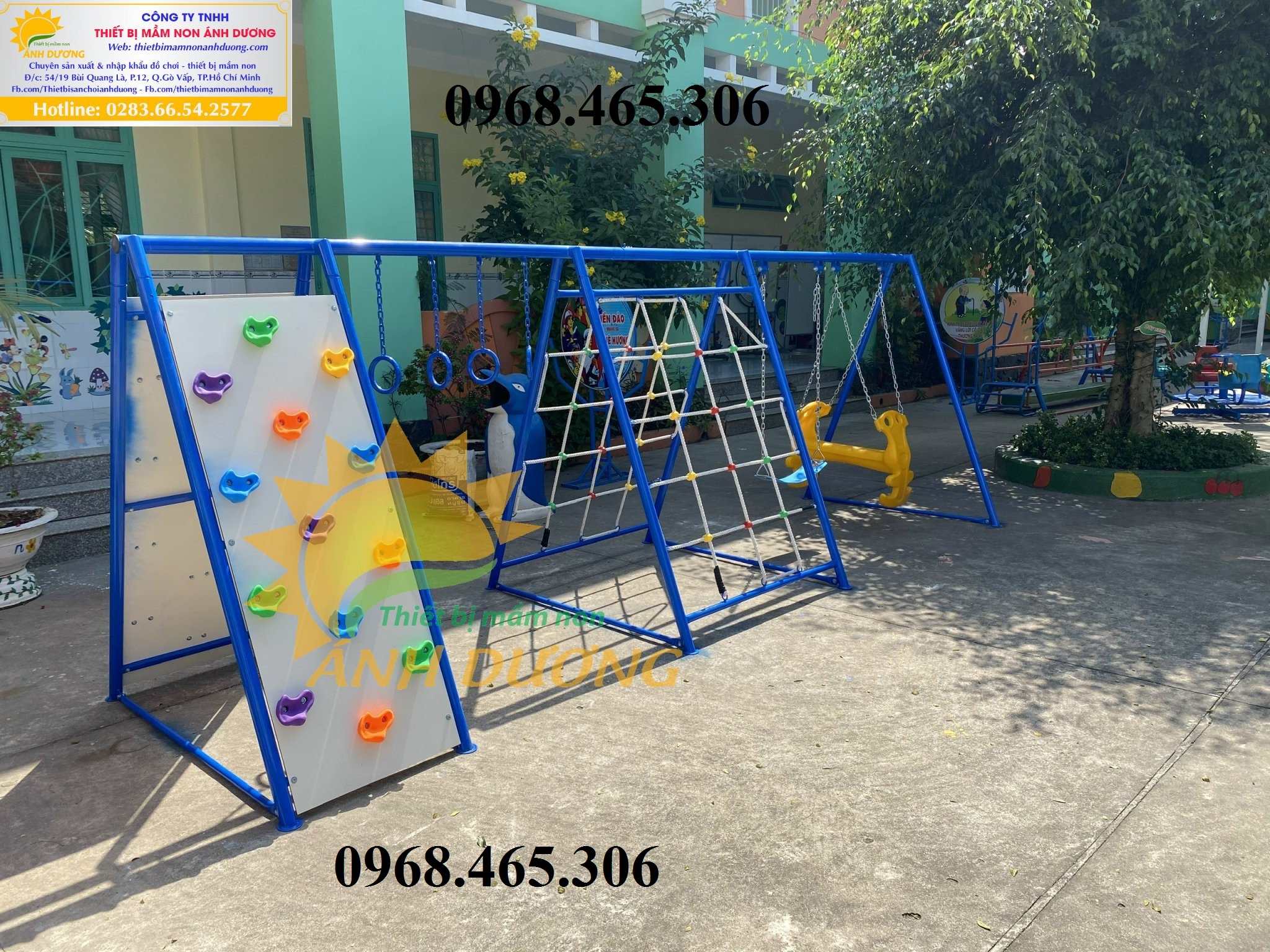 Thang leo cầu trượt liên hoàn dành cho khu vui chơi, công viên trẻ em