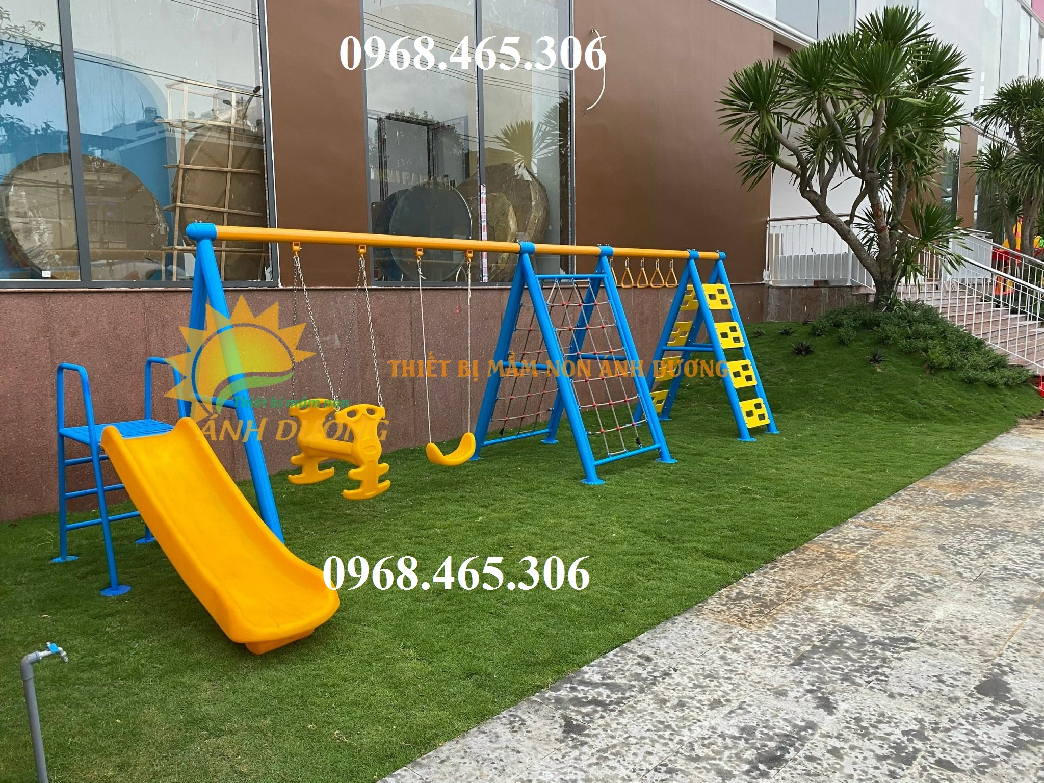 Thang leo cầu trượt liên hoàn dành cho khu vui chơi, công viên trẻ em