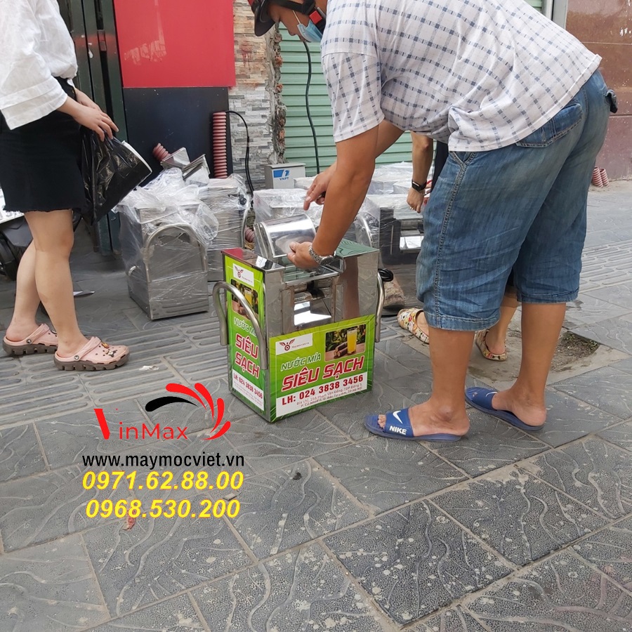 Máy ép mía vỏ inox chất lượng cao giá rẻ