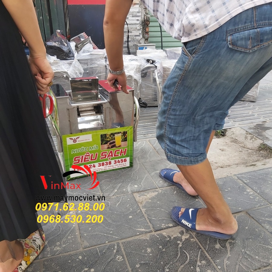 Máy ép mía vỏ inox chất lượng cao giá rẻ