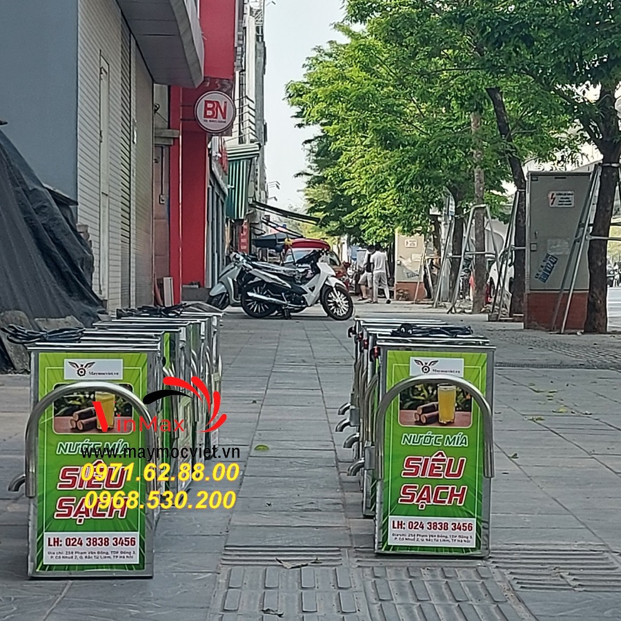 Máy ép mía vỏ inox chất lượng cao giá rẻ